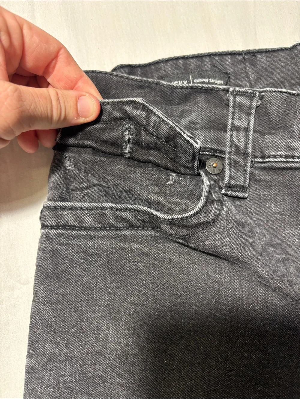 True Religion Ricky Men’s Size 30 Black Distressed Cutoff Denim Shorts